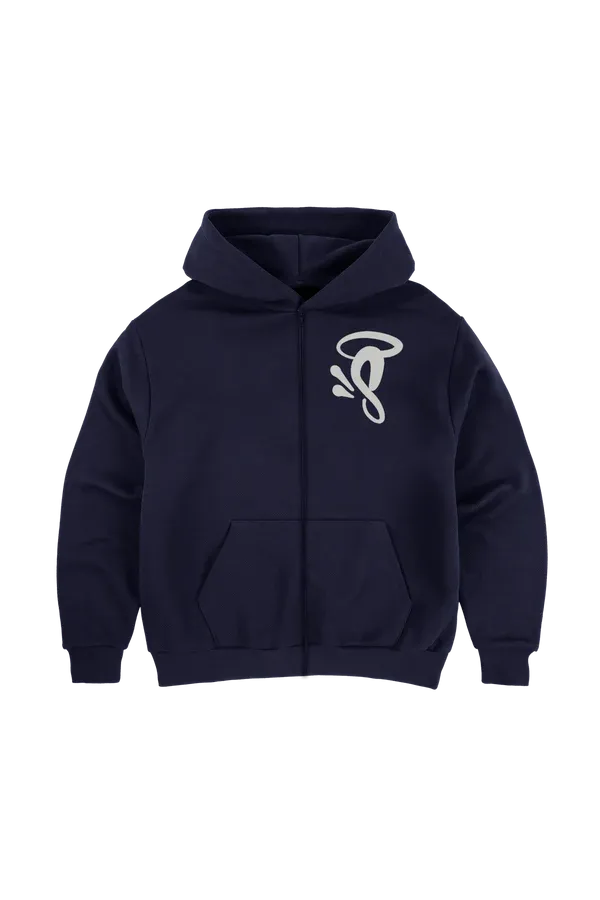 Syana Void Zip Hoodie Marl Grey Syana Void Zip Hoodie Marl Grey